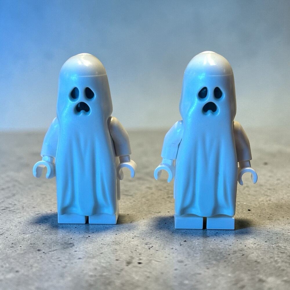 LEGO Lot Of 2 Ghost Minifigure Bluestone the Great Scooby-Doo 75904 Glow In Dark